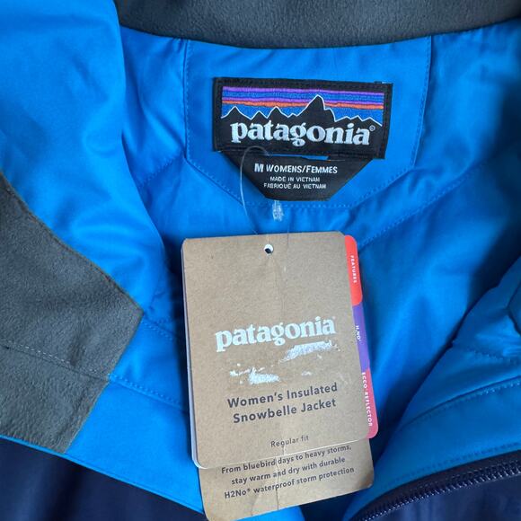 NWT Patagonia Women's Size M Insulated Snowbelle H2no Recco Ski Jacket - Picture 11 of 12